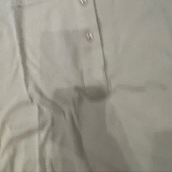 Leon Levin Appleseeds 1/2  Button Up Shirt Womens Size Small Green 3/4 Sleeve - Picture 2 of 3